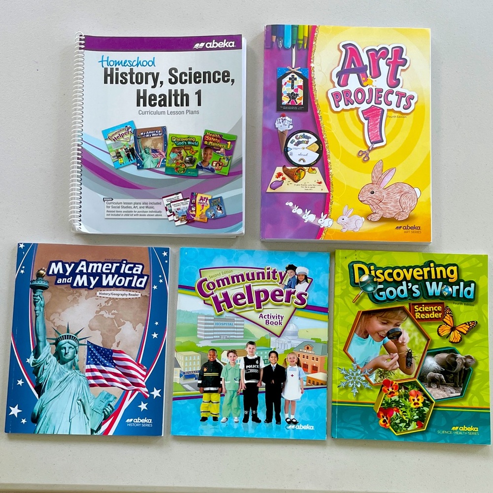 Abeka 1st grade Art, History, and Science Curriculum